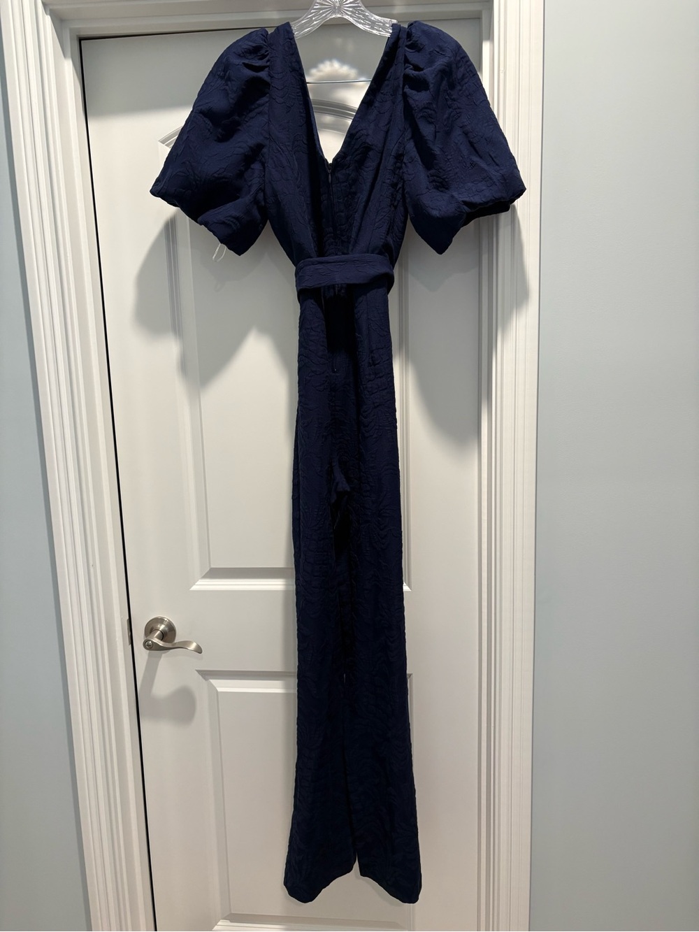 Lilly Pulitzer Navy V-neck Belted Jumpsuit - Picture 7 of 9